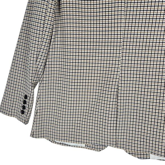 Vince Camuto Plaid Blazer Womens Large NEW Checkered Single Button Lined Jacket - Picture 9 of 12